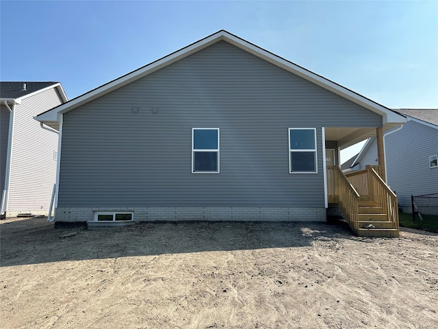 view of rear view of house