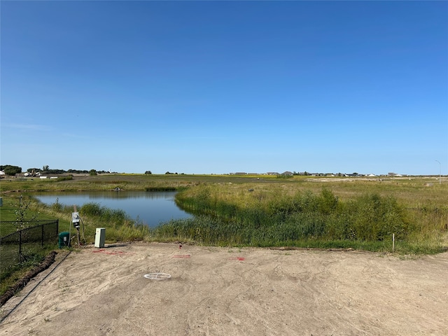 view of water feature featuring a rural view