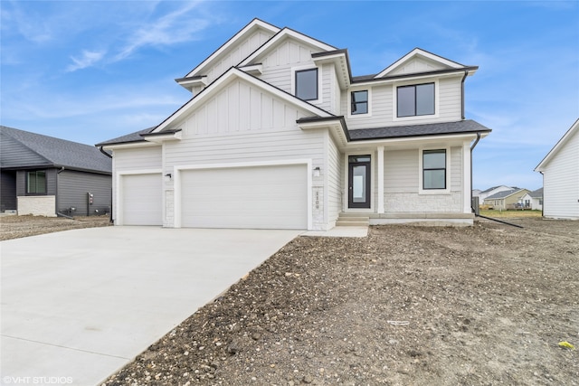 view of front of home featuring a garage