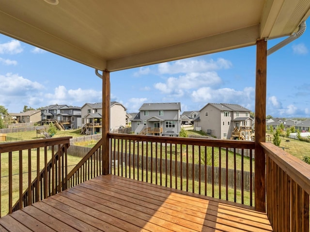 1401 S 10th St, Adel, IA 50003 - wooden deck with a residential view