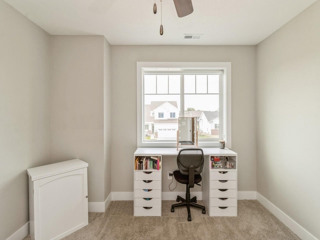 1401 S 10th St, Adel, IA 50003 - carpeted office space featuring baseboards and ceiling fan