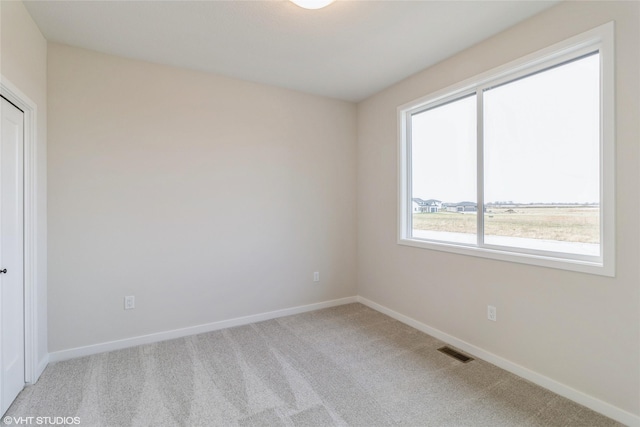 view of carpeted empty room