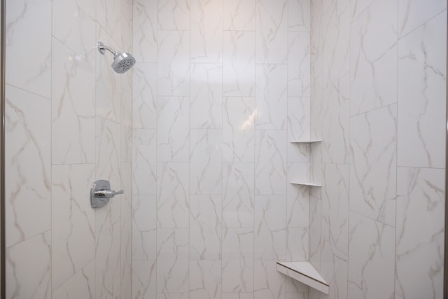 details with tiled shower