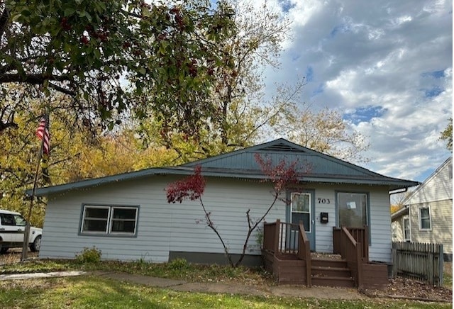 view of rear view of property