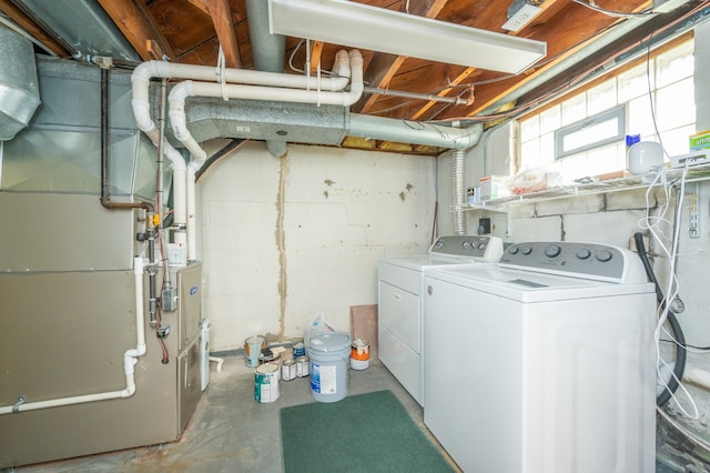 washroom featuring separate washer and dryer