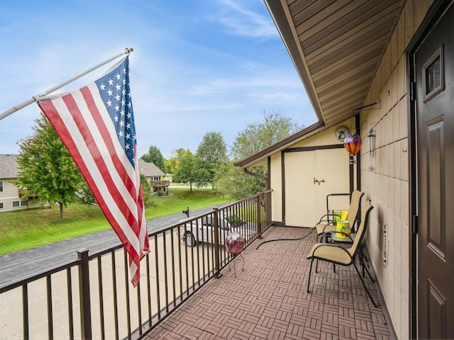 view of balcony