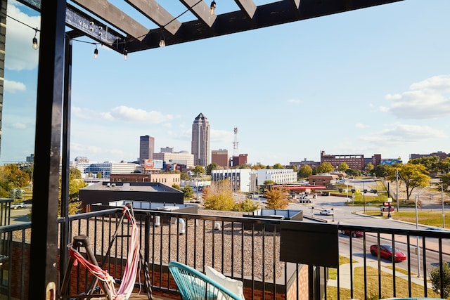 view of balcony