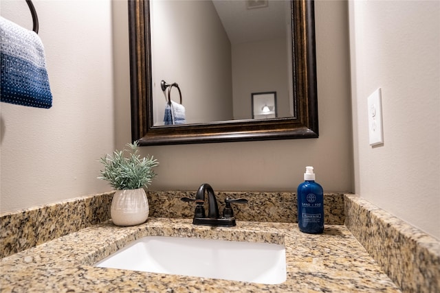 bathroom featuring vanity