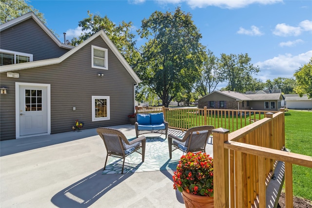 view of patio / terrace featuring outdoor lounge area