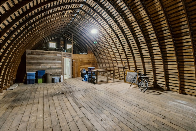 view of attic