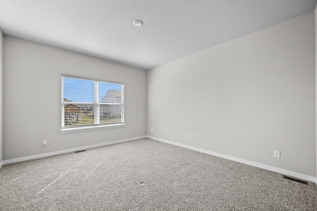 view of carpeted empty room