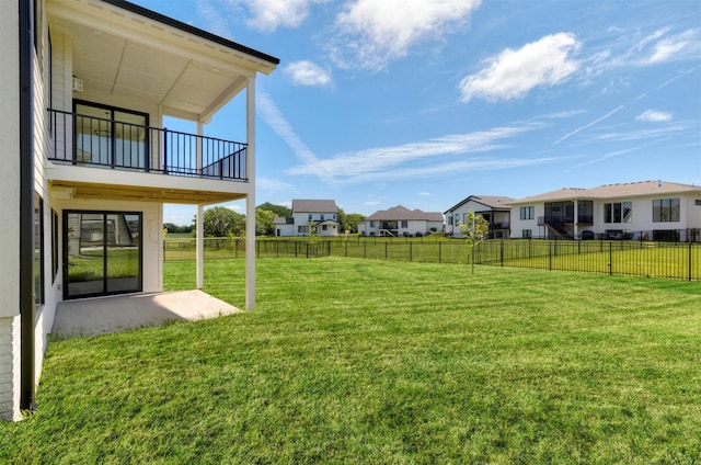 18016 Tanglewood Dr, Clive, IA 50325 - fenced backyard featuring a balcony, a patio, and a residential view