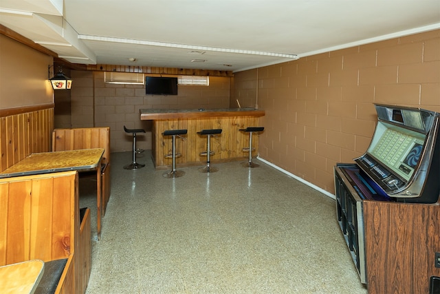 view of bar