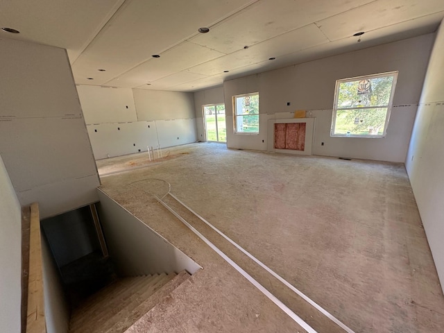 view of unfurnished living room