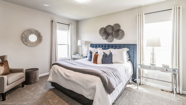 bedroom featuring carpet flooring