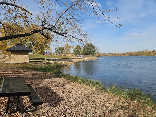 property view of water