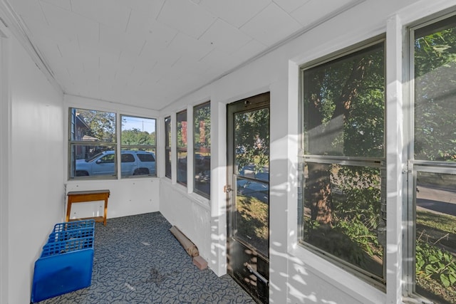 view of sunroom / solarium