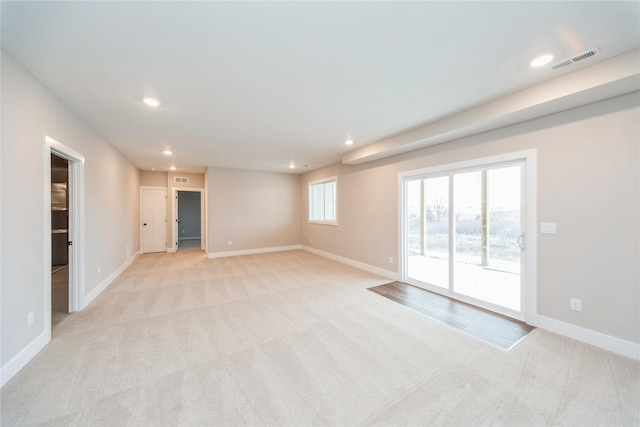 view of carpeted empty room