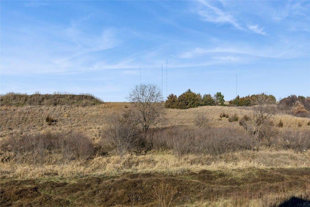 view of landscape featuring a rural view