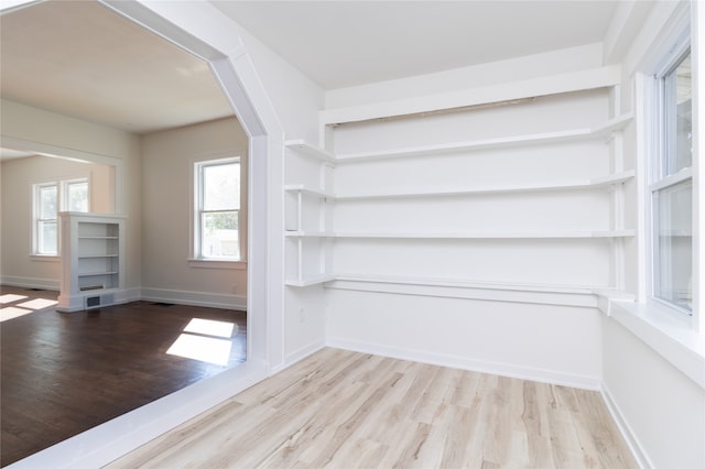 interior details with wood-type flooring