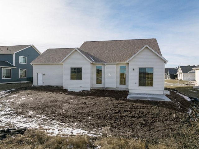 view of front of property with a patio