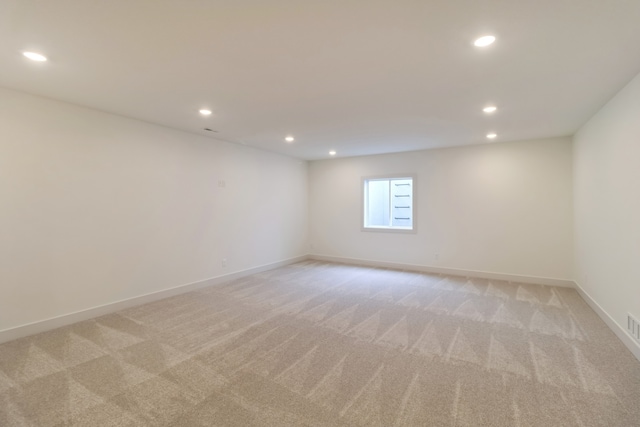 empty room with light carpet