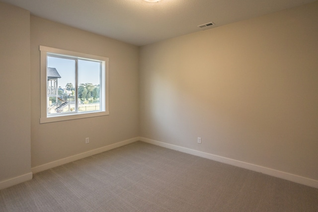 view of carpeted empty room