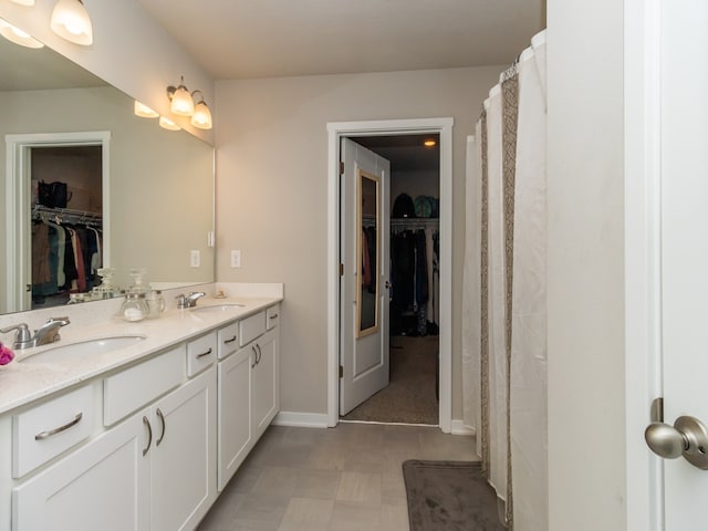 bathroom with vanity