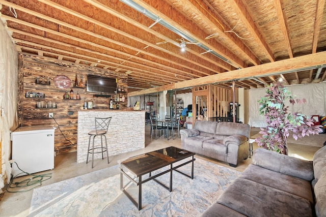 view of unfurnished living room