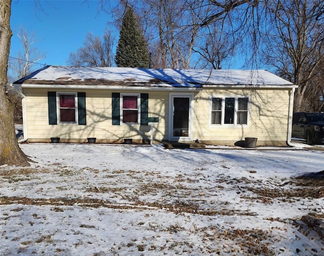 view of ranch-style house