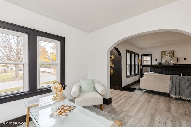 interior space featuring light hardwood / wood-style floors