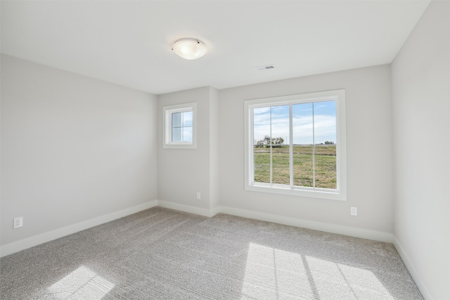 view of carpeted empty room