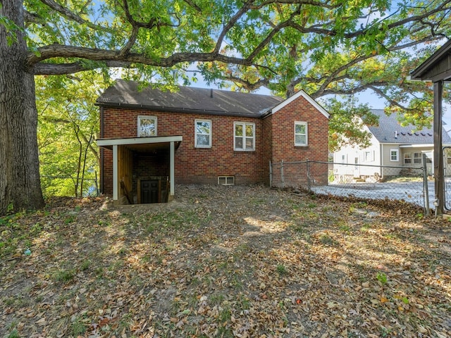 view of rear view of property