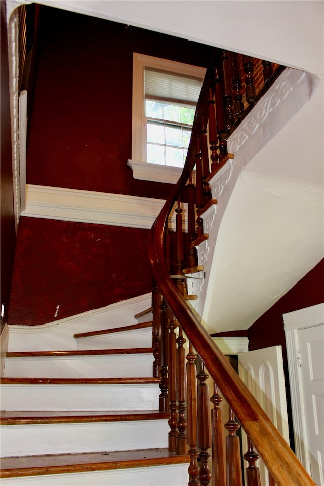 view of stairs