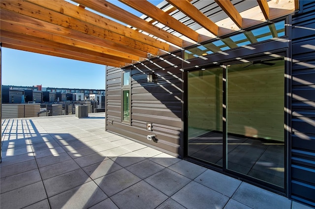 view of patio / terrace with a pergola