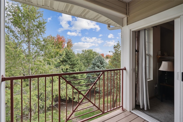 view of balcony