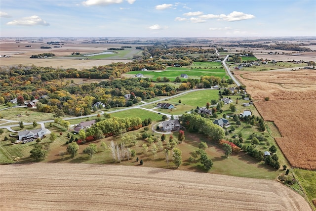 drone / aerial view featuring a rural view