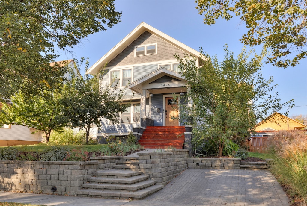 view of craftsman inspired home