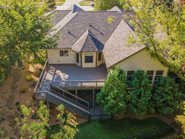 birds eye view of property