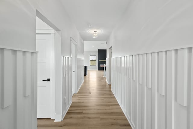 hall featuring hardwood / wood-style flooring