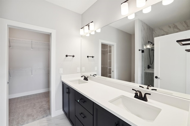 bathroom with vanity