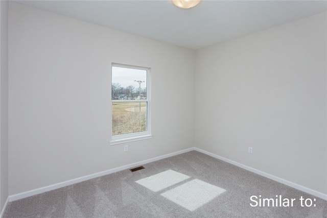 view of carpeted empty room