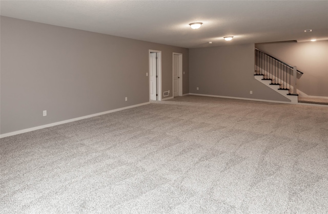 view of carpeted empty room