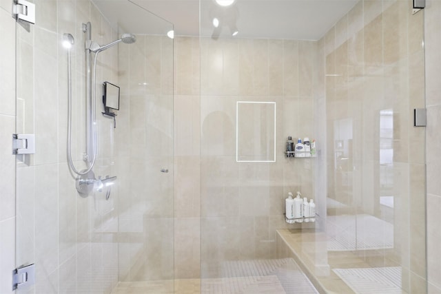 bathroom with an enclosed shower