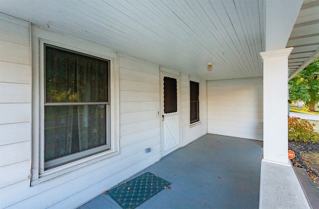 view of patio / terrace featuring a porch