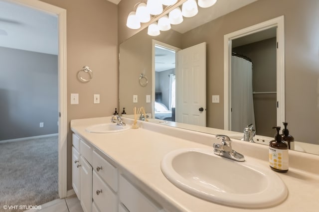 bathroom featuring vanity