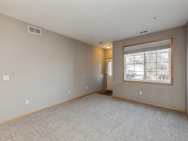 view of carpeted empty room