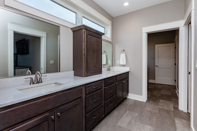 bathroom with vanity