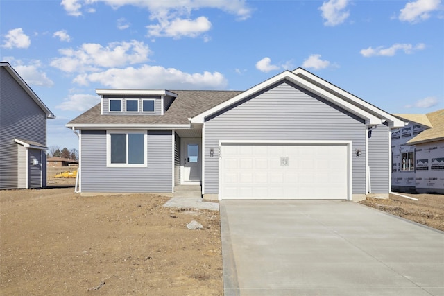 view of front of house featuring a garage