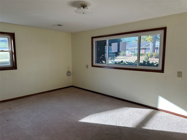 view of carpeted empty room